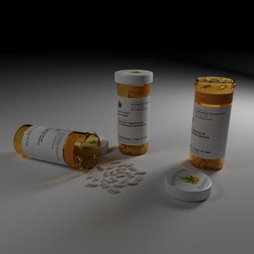 Customizable Pill bottle preview image